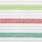 10" Faux Jute Stripe Mesh Ribbon: White, Red, Green (10 Yards)